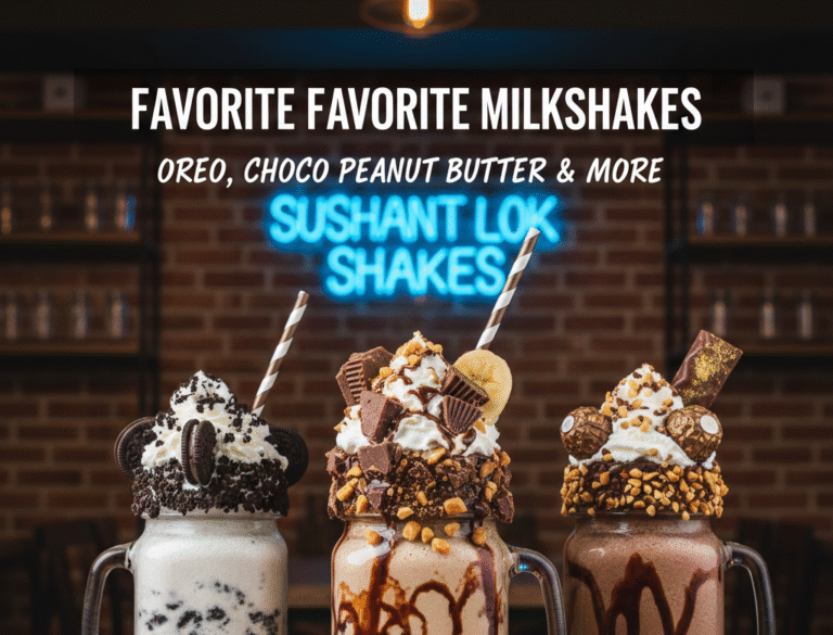 Sushant Lok’s Favorite Milkshakes: Oreo, Choco Peanut Butter & More