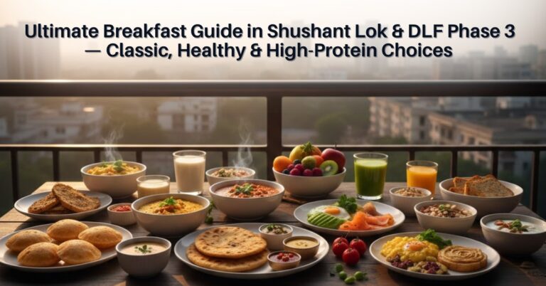 Ultimate Breakfast Guide in Shushant Lok & DLF Phase 3 — Classic, Healthy & High-Protein Choices