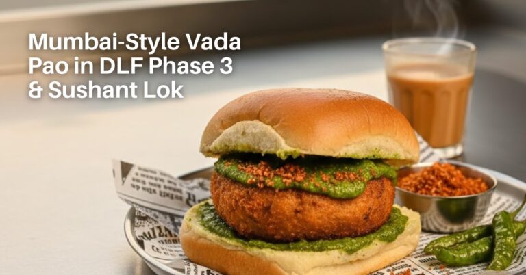 Mumbai-Style Vada Pao in DLF Phase 3 & Sushant Lok: A True Street-Food Experience