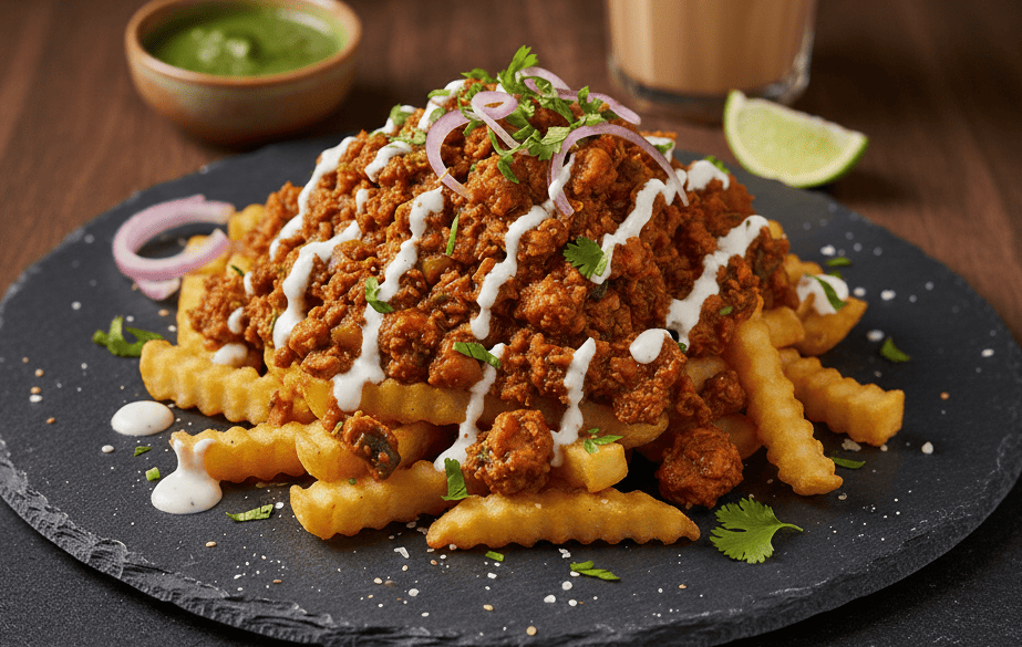 Chicken Keema Fries
