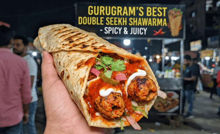 Best Chicken Double Seekh Shawarma in Gurugram Juicy Spicy and Loaded