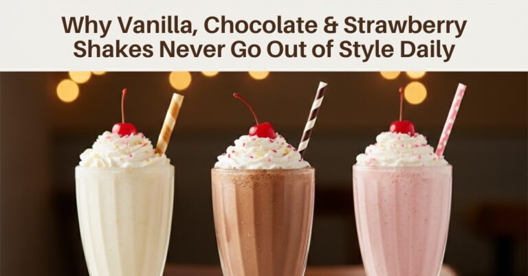 Why Vanilla, Chocolate & Strawberry Shakes Never Go Out of Style