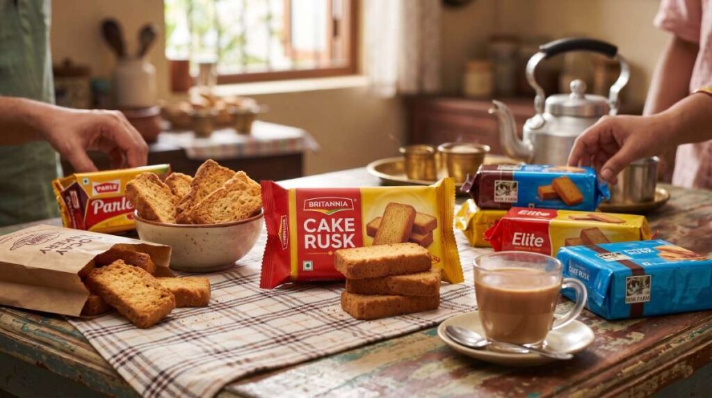 Britannia Cake Rusk and Other Popular Brands