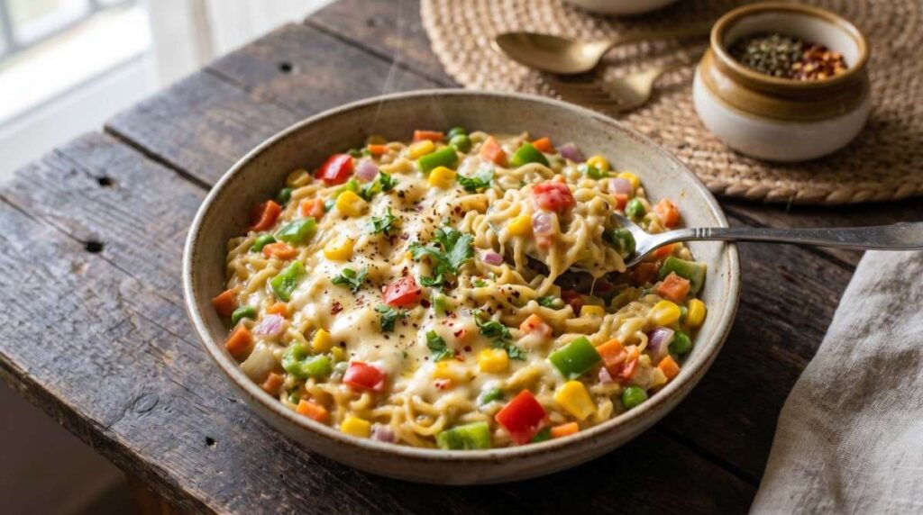 Cheesy Vegetable Maggi