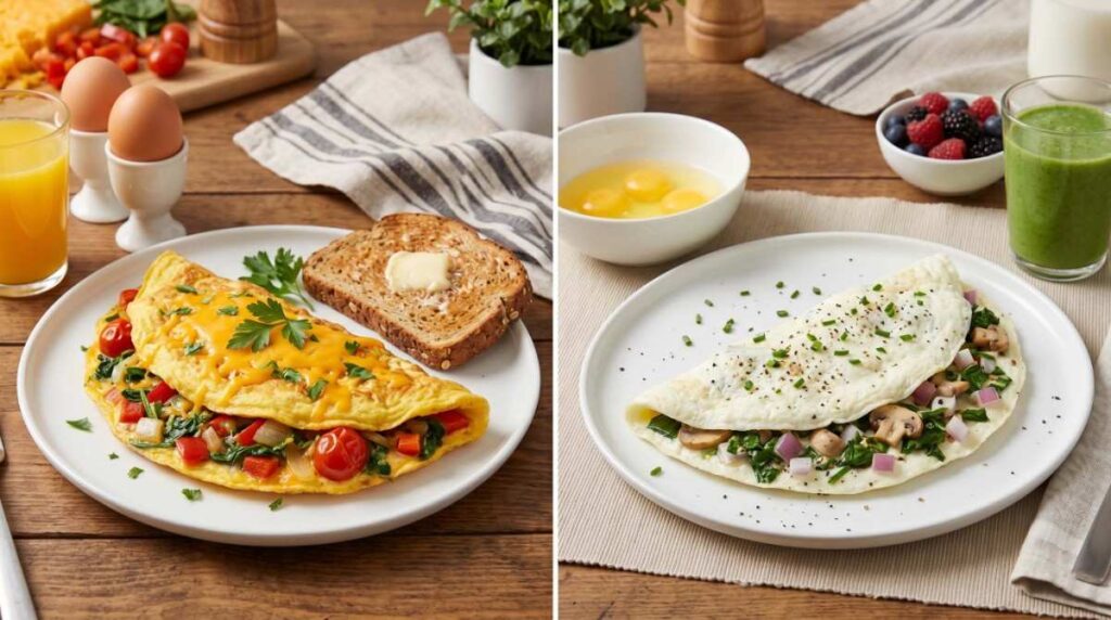 Difference Between Whole Egg Omelette and Egg White Omelette