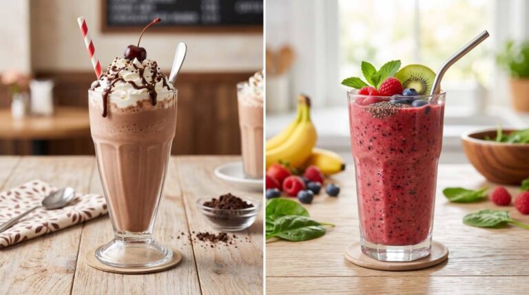 smoothies vs. shake