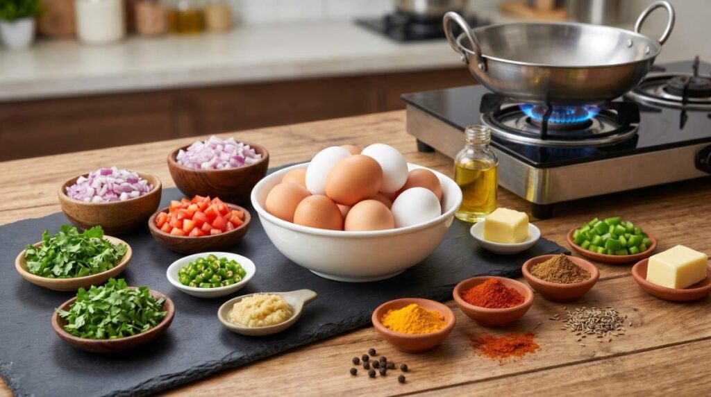 Ingredients You’ll Need For The Egg Bhurji Recipe