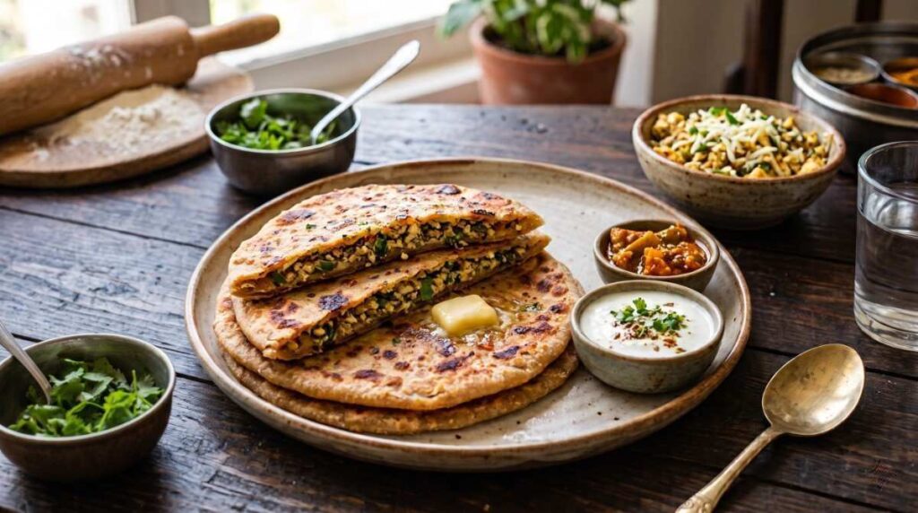 Paneer paratha recipe