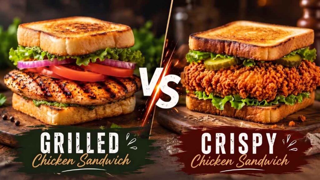 Grilled chicken sandwich vs Crispy chicken sandwich