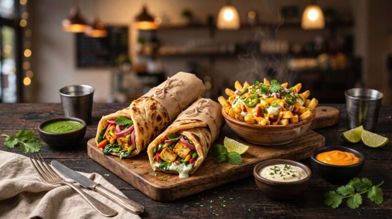 Sharantha & Loaded Fries: Paratha Rolls & Loaded Sides