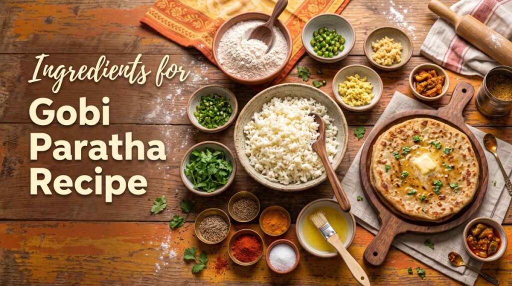 Ingredients for gobi paratha recipe