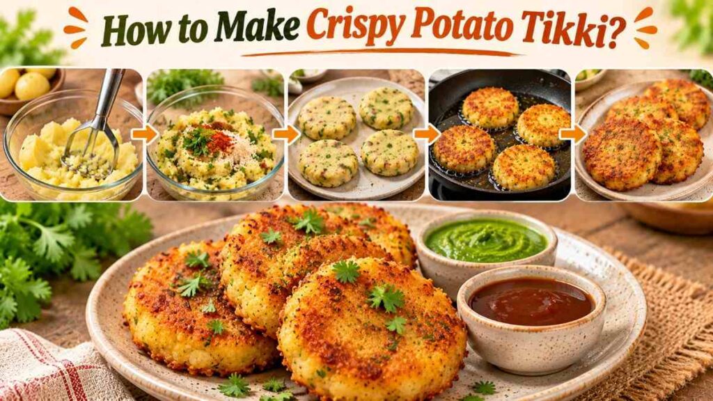 crispy potato tikki