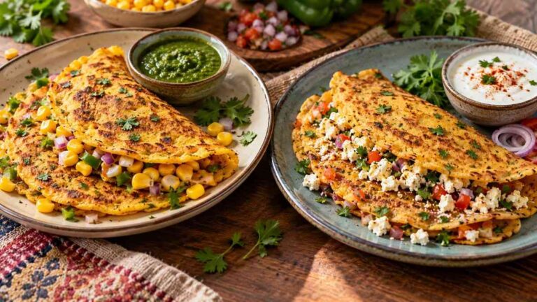 corn & paneer cheela